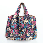 Folding Shopping Bag Eco-friendly Reusable Portable Shoulder Handbag for Travel Grocery Fashion Pocket Tote Bags