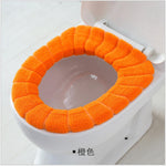 Universal Soft Heated Washable Toilet Seat Mat Set for Home Decor Closestool Mat Seat Case Warmer Toilet Lid Cover Accessories