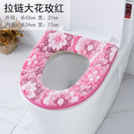 Universal Soft Heated Washable Toilet Seat Mat Set for Home Decor Closestool Mat Seat Case Warmer Toilet Lid Cover Accessories