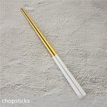 White Gold Cutlery Set Western 304 Stainless Steel Tableware Home Spoon Fork Knife Chopsticks Kit Dinnerware Sets tableware