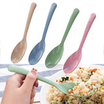 Kitchen Accessories 1PC Spoon Wheat Straw Eco friendly New Popular Restaurant Portable Tableware Home Supplies