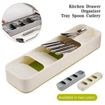 New Kitchen Drawer Organizer Tray Rack Spoon Fork Cutlery Separation Storage Box Space Saving Home Kitchen Gadgets Organizer