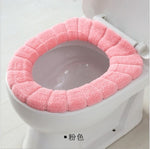 Universal Soft Heated Washable Toilet Seat Mat Set for Home Decor Closestool Mat Seat Case Warmer Toilet Lid Cover Accessories