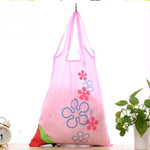 8 colors New Special Shopping Bags strawberry shape after fold-able Eco shopping storage bag Load-bearing about 20kg