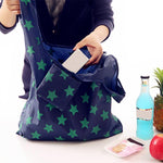 New Folding Reusable Shopping Bag Vest Style  Portable ECO Multi-function Pouch Travel Durable Home Storage Handbag Accessories