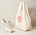 ECO Tote Shopping Canvas bag Folding Package High-Quality Women Men Reusable rocery High capacity Fold Cotton Shopping Bag
