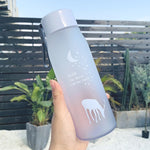 560ml Water Bottle Leak Proof for Girl Biking Travel Portable Water Bottles Plastic H1177
