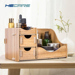 HECARE Wooden Storage Box for Cosmetics Eco-Friendly Wood Board Makeup Organizer Little Home Office Desktop Drawer Organizer New