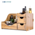 HECARE Wooden Storage Box for Cosmetics Eco-Friendly Wood Board Makeup Organizer Little Home Office Desktop Drawer Organizer New
