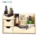 HECARE Wooden Storage Box for Cosmetics Eco-Friendly Wood Board Makeup Organizer Little Home Office Desktop Drawer Organizer New