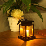 Outdoor Garden Solar Powered Hanging LED String Lights Flickering Candle Lantern Lamp For Garden Decorative 100% Solar Power